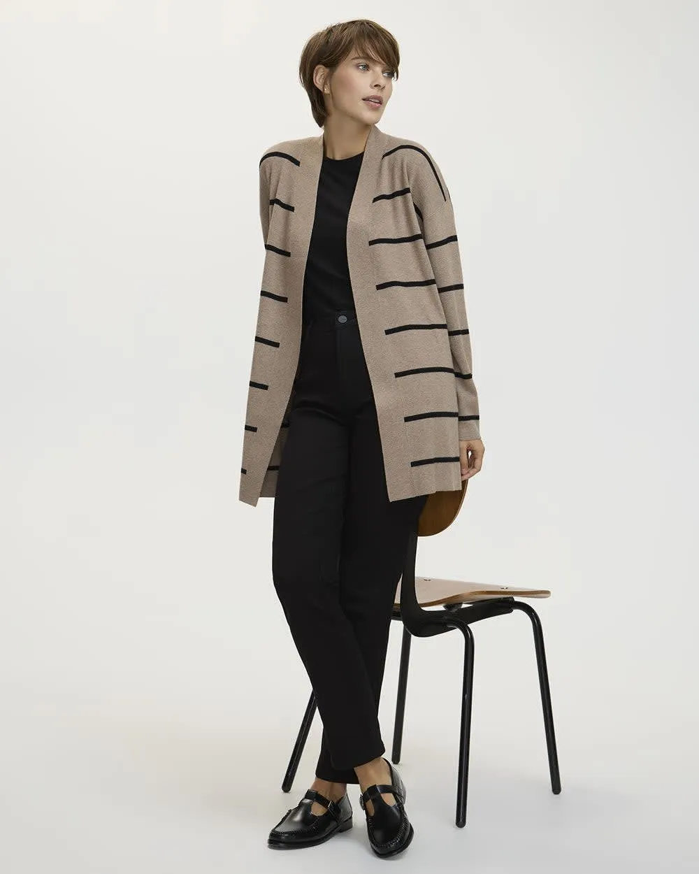 Long-Sleeve Open Cardigan sold by Reitmans product image thumbnail 3