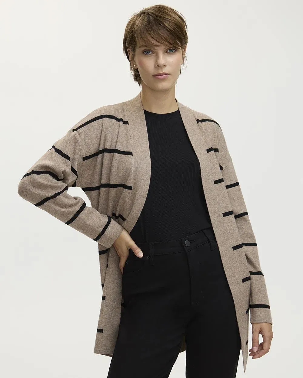 Long-Sleeve Open Cardigan sold by Reitmans product image thumbnail 5