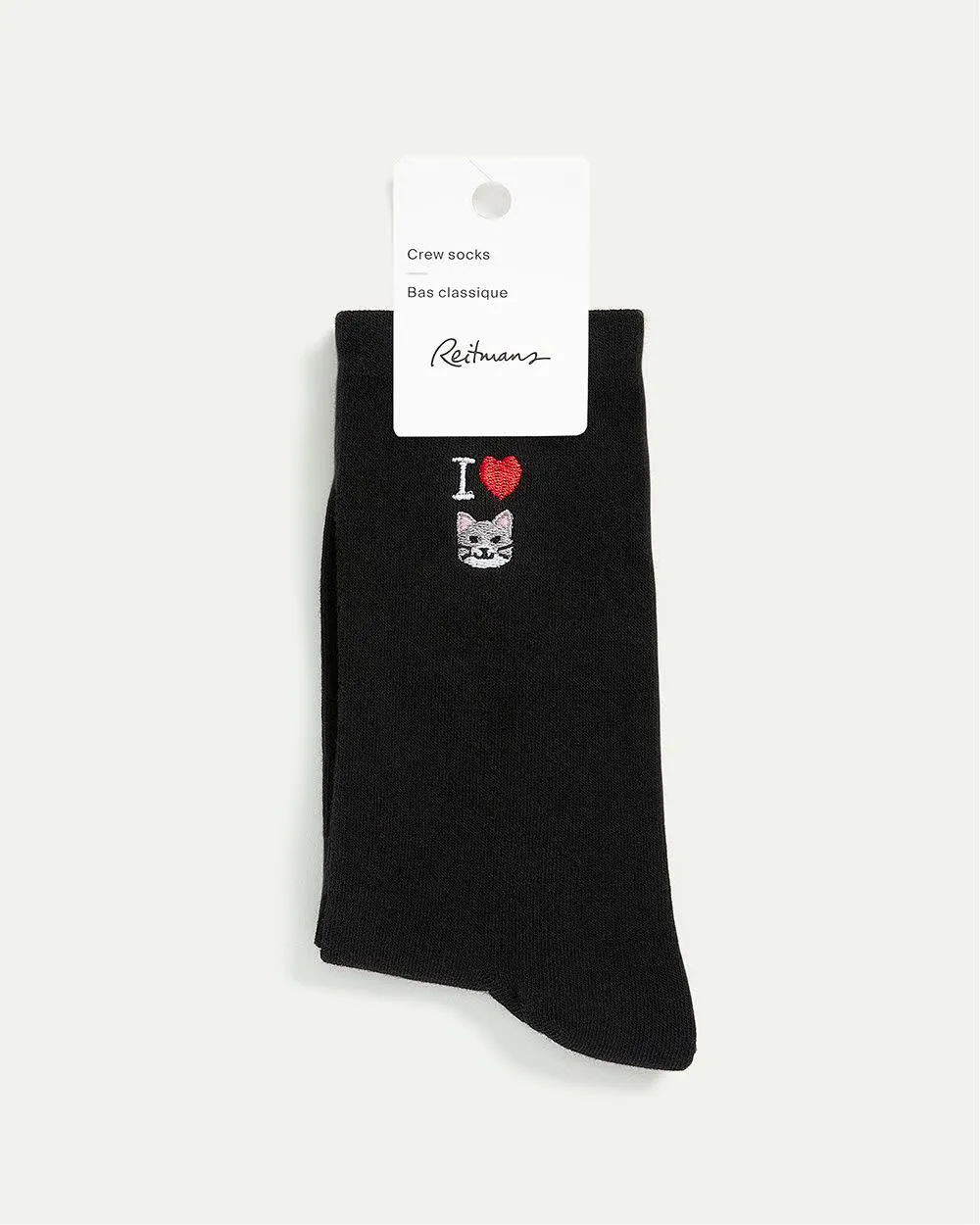 "I Love Cats" Cotton Socks sold by Reitmans product image thumbnail 2