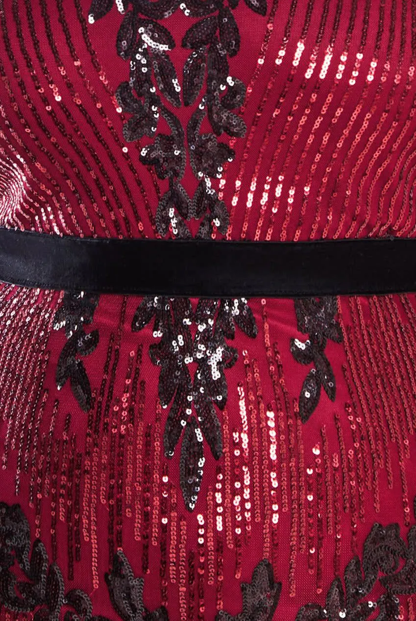 Goddiva - Long Sleeve Sequin Evening Maxi - plus size sold by Reitmans product image thumbnail 4