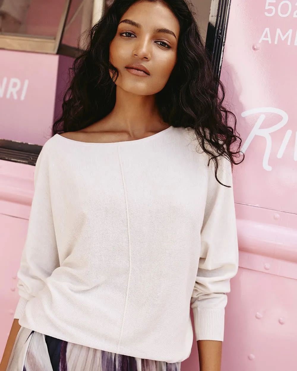 Long-Sleeve Boat-Neck Sweater sold by Reitmans