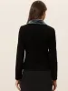 Allegra K- Contrast Collar Single Breasted Peacoat Blazer Jacket sold by Reitmans