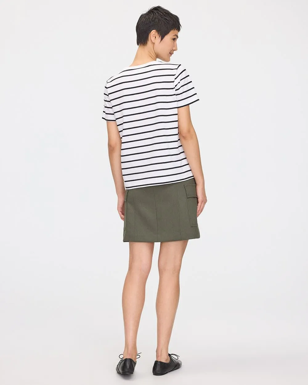 Boyfriend Crew-Neck T-Shirt - R Essentials sold by Reitmans product image thumbnail 2