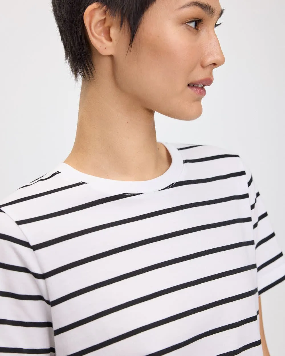 Boyfriend Crew-Neck T-Shirt - R Essentials sold by Reitmans product image thumbnail 3