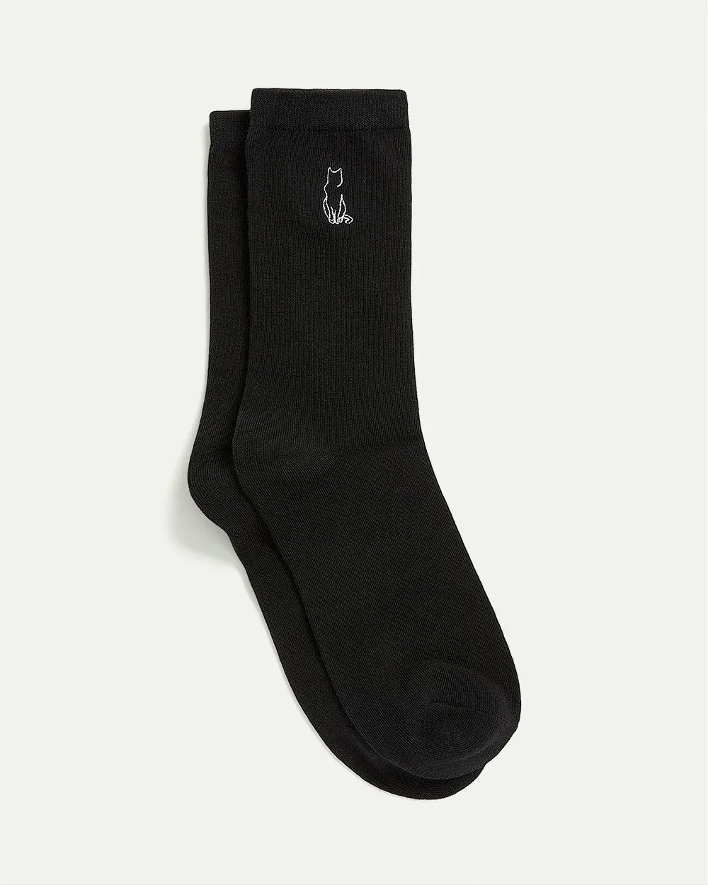 Cotton Crew Socks with Cat sold by Reitmans product image thumbnail 4