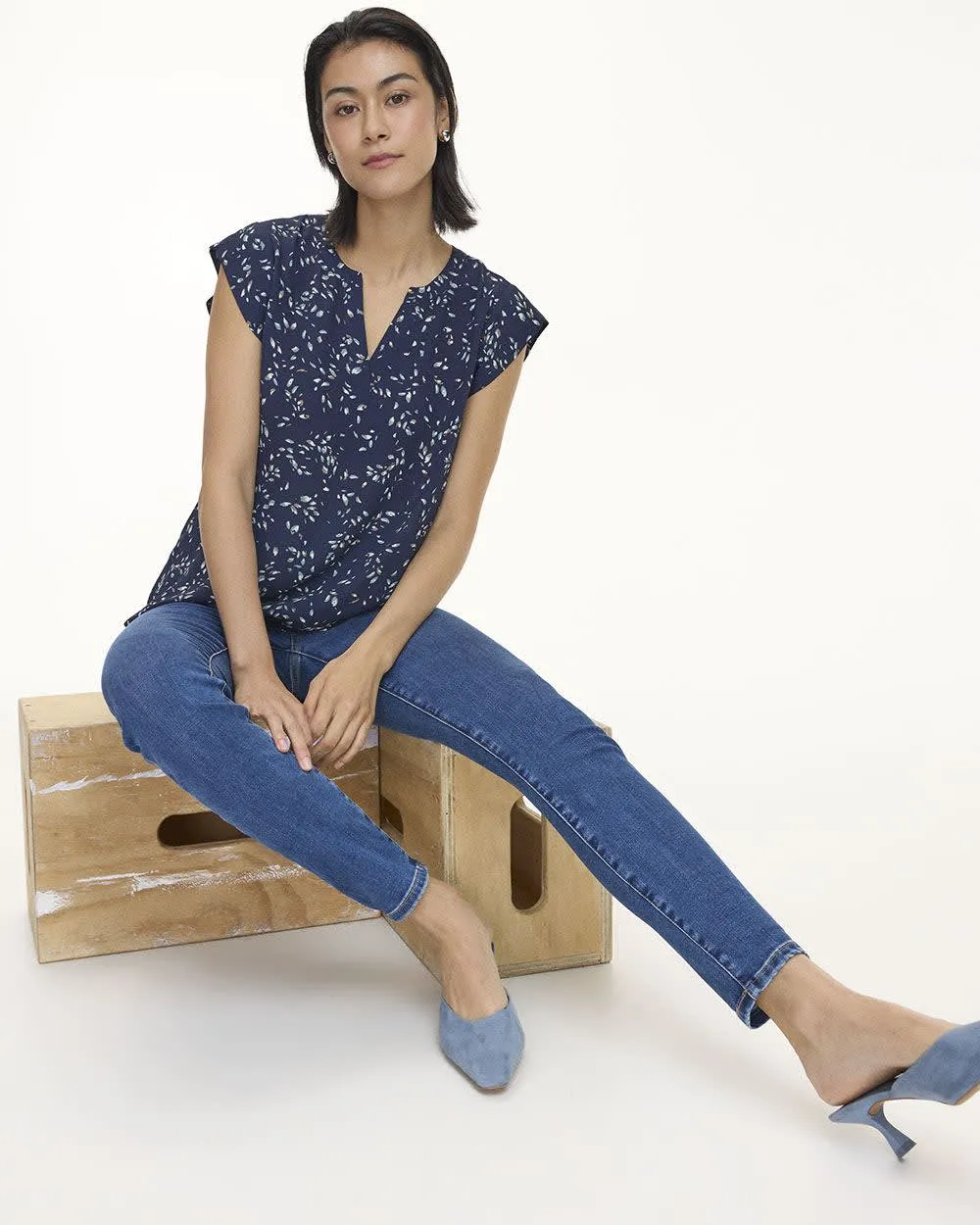 Denim Legging Pant - R Essentials - Petite sold by Reitmans product image thumbnail 4