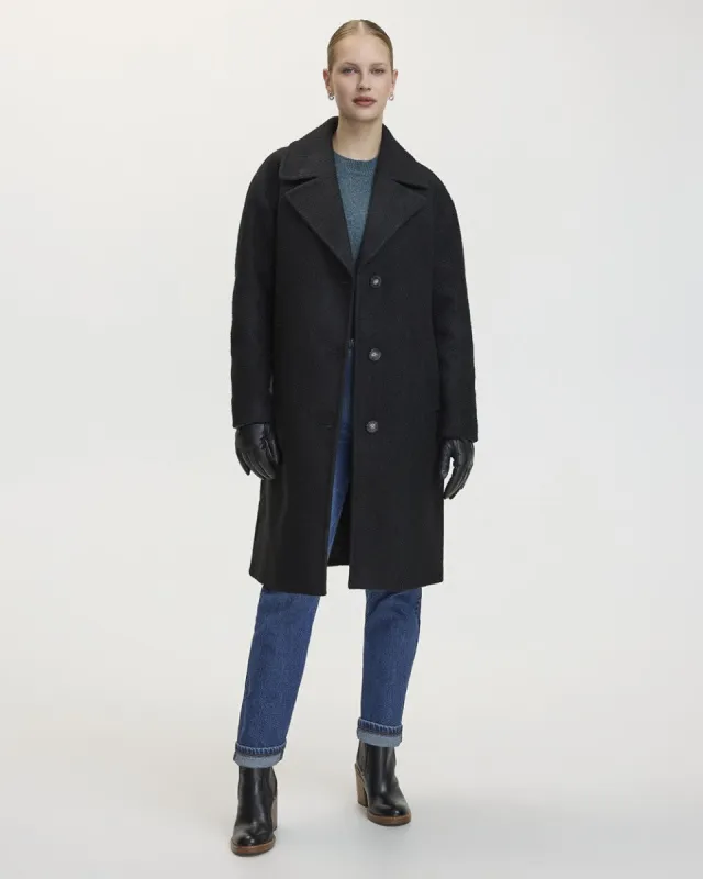 Oversized Bouclé Coat with Three-Button Closure sold by Reitmans