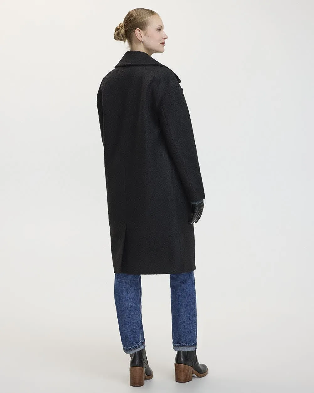 Oversized Bouclé Coat with Three-Button Closure sold by Reitmans product image thumbnail 2