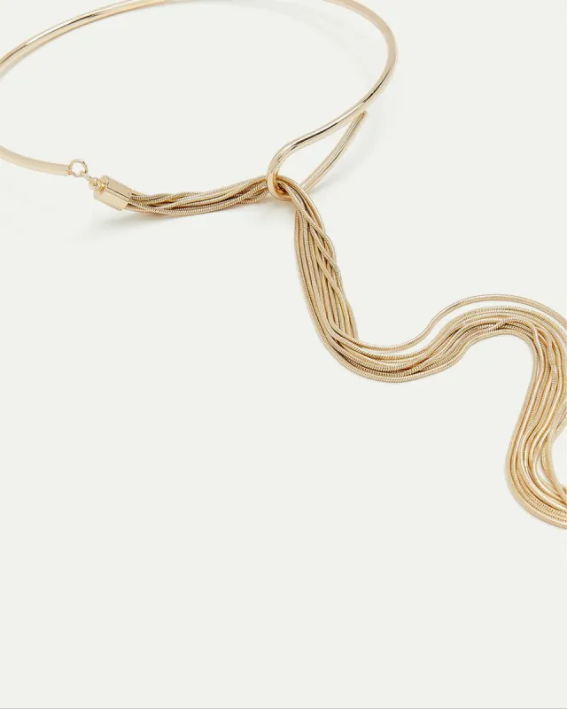 Cuff Necklace with Long Tassel sold by Reitmans