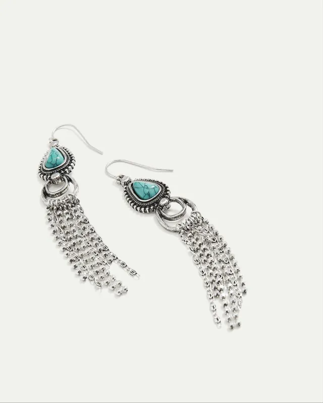 Earrings with Fringe Pendants sold by Reitmans