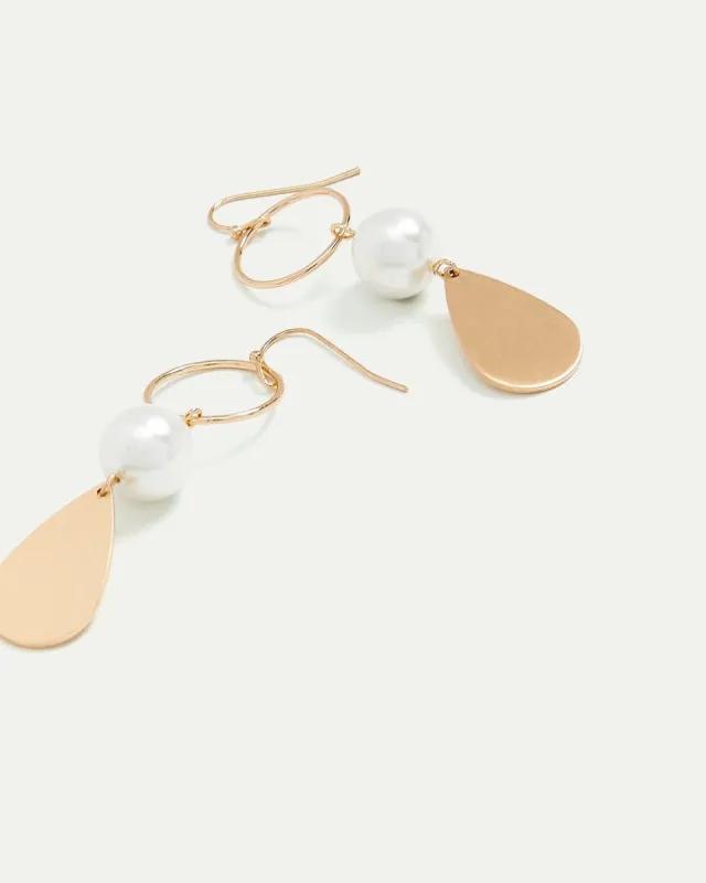 Earrings with Pearl Pendants sold by Reitmans