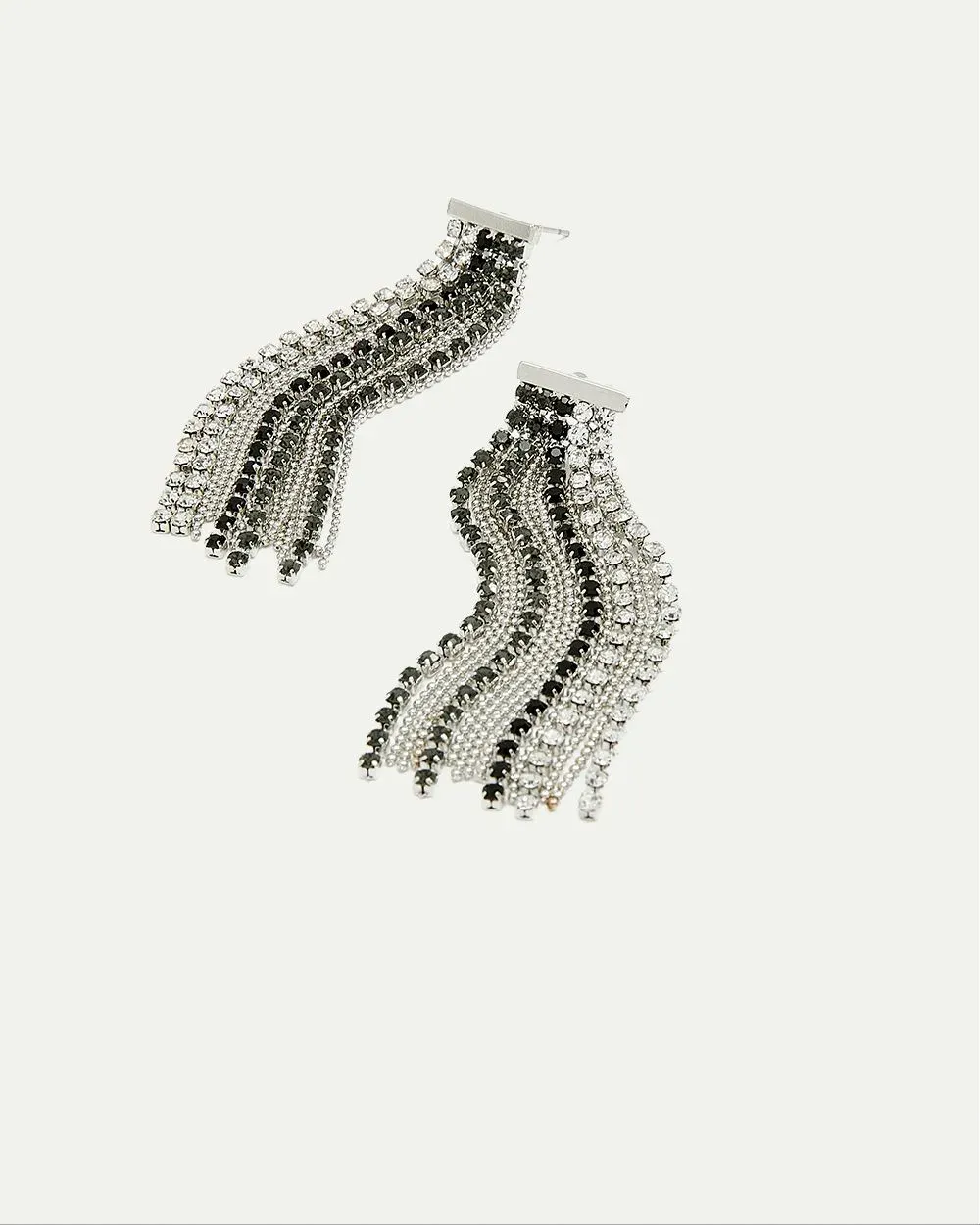 Earrings with Ombré Crystal Chains sold by Reitmans product image thumbnail 3