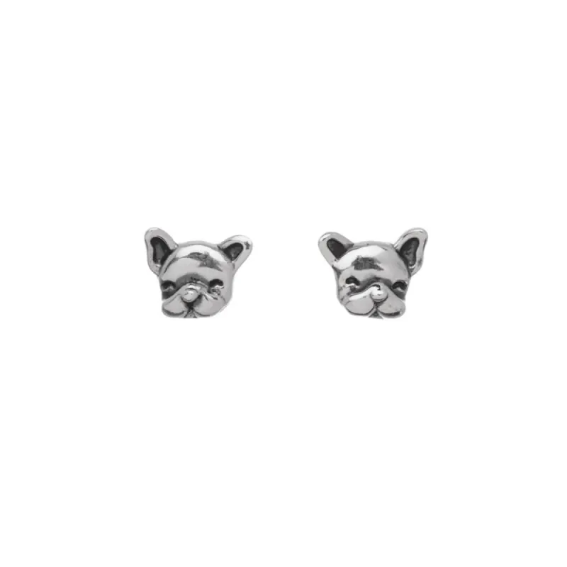 Ag Sterling - Sterling Silver Cute Dog Stud Earrings sold by Reitmans