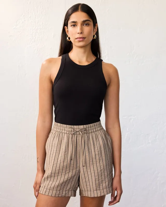 Striped Shorts with Drawstring sold by Reitmans