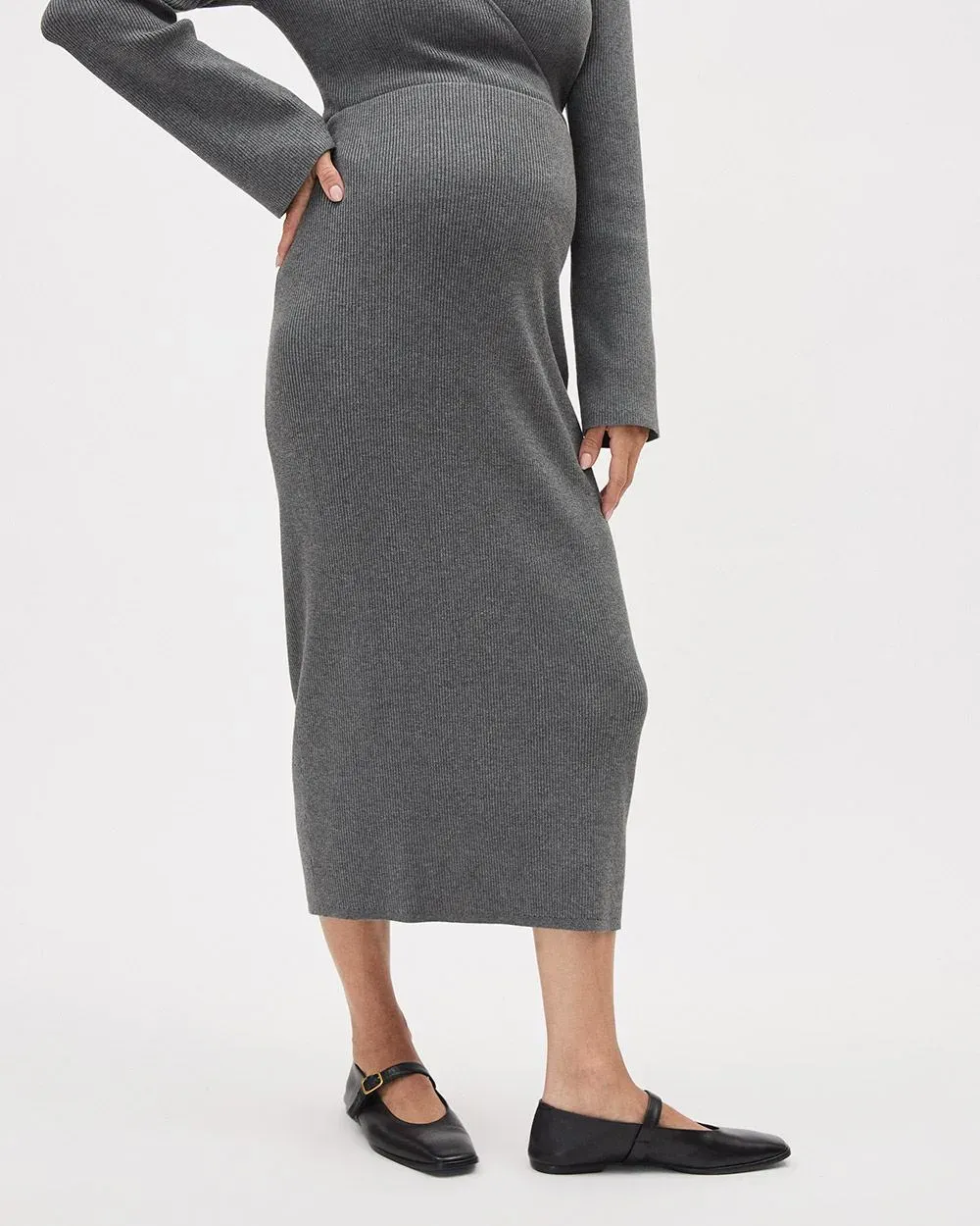 Pencil Midi Sweater Skirt - Thyme Maternity sold by Reitmans product image thumbnail 5