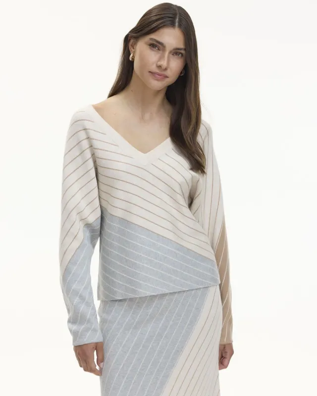 Long-Sleeve V-Neck Loose Sweater sold by Reitmans