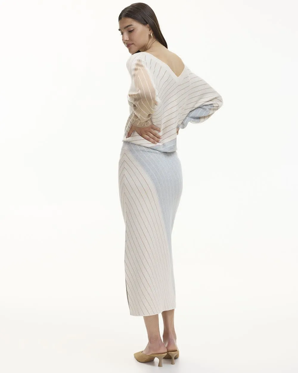 Fitted Knit Midi Skirt sold by Reitmans product image thumbnail 2