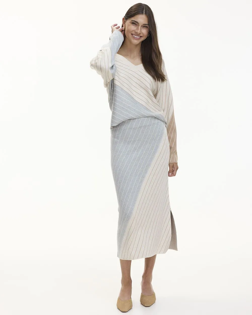 Fitted Knit Midi Skirt sold by Reitmans product image thumbnail 3