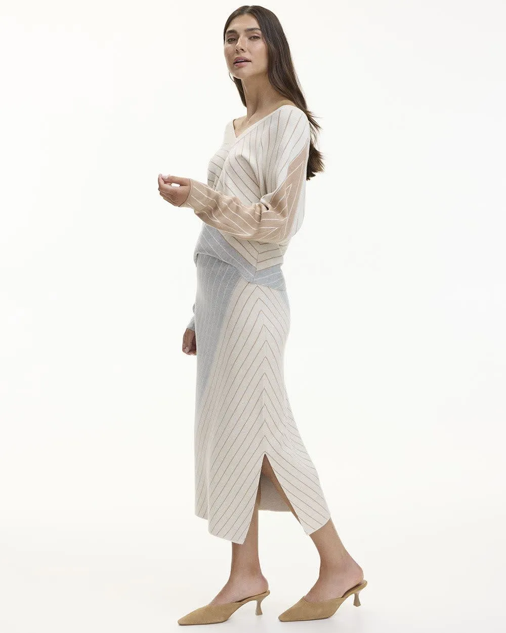 Fitted Knit Midi Skirt sold by Reitmans product image thumbnail 4