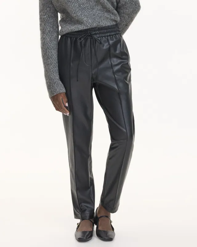 Faux Leather Jogger Pant - Petite sold by Reitmans