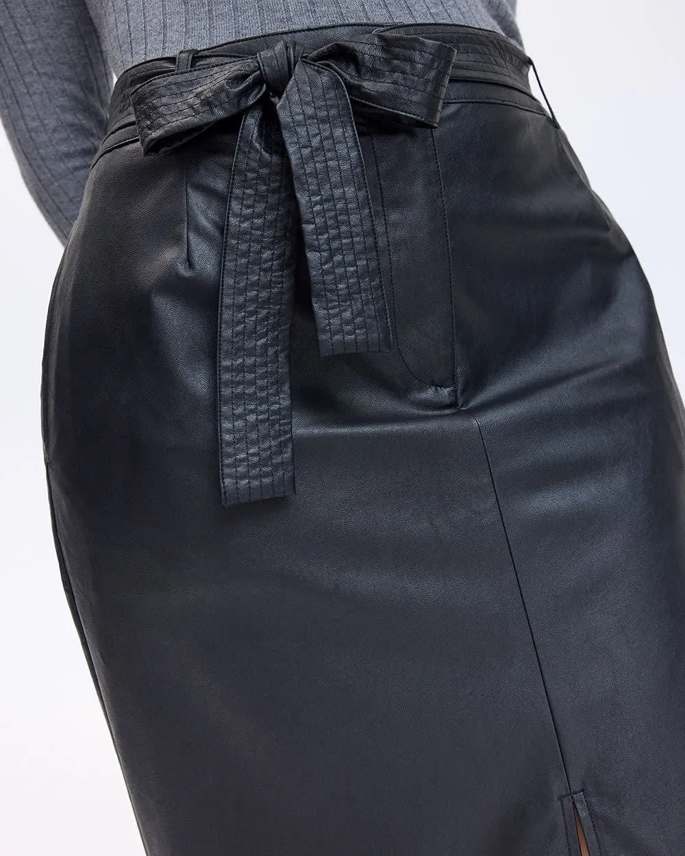 Faux Leather Pencil Skirt sold by Reitmans product image thumbnail 5