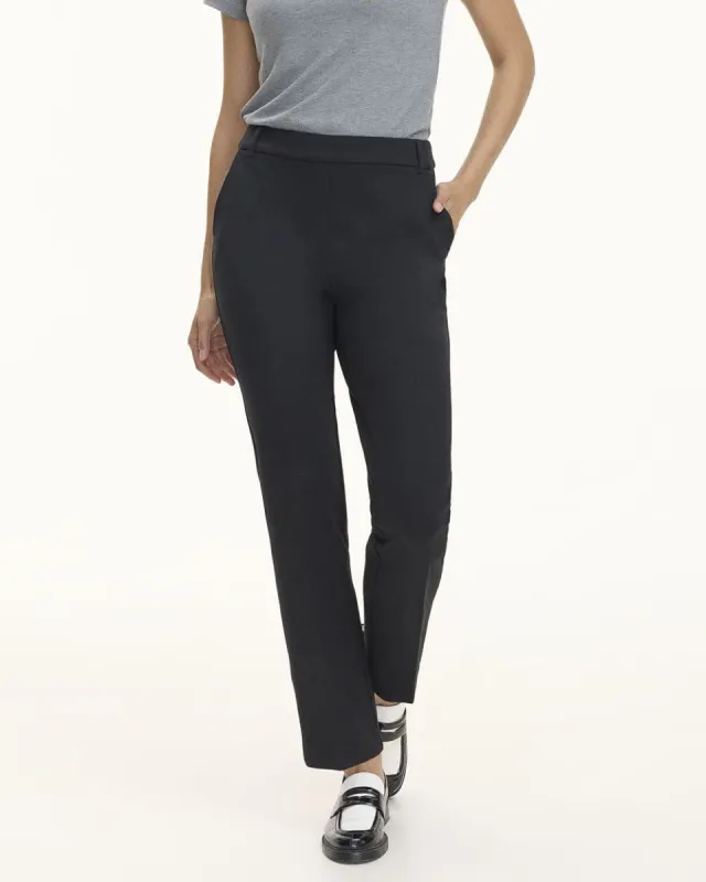 Straight-Leg High-Rise Pants - The Modern Stretch (R) sold by Reitmans