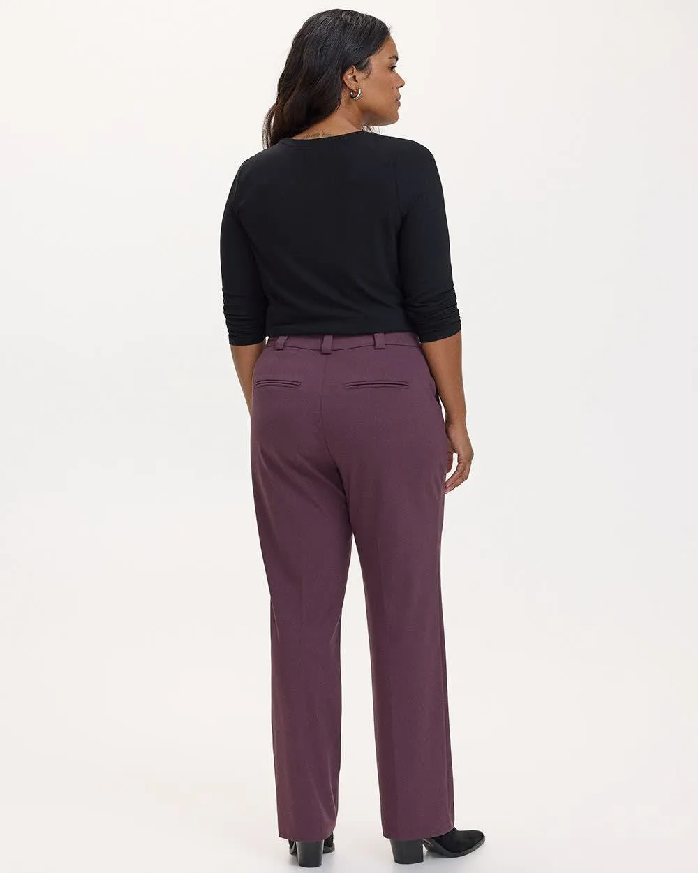 Straight-Leg High-Rise Pant - The Timeless - Curvy Fit sold by Reitmans product image thumbnail 2