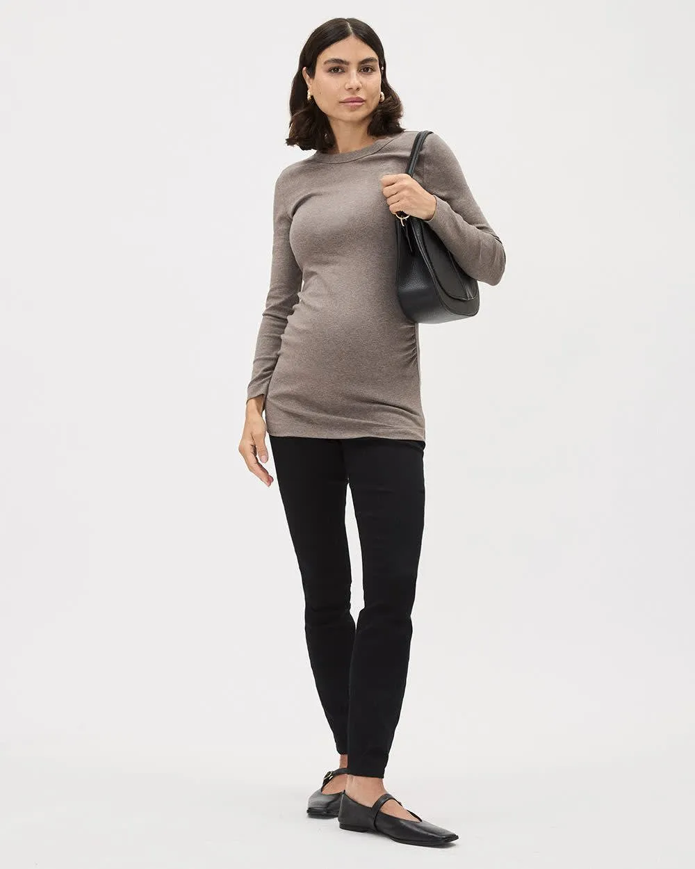 Long-Sleeve Crew-Neck Top - Thyme Maternity sold by Reitmans product image thumbnail 3