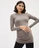 Long-Sleeve Crew-Neck Top - Thyme Maternity sold by Reitmans
