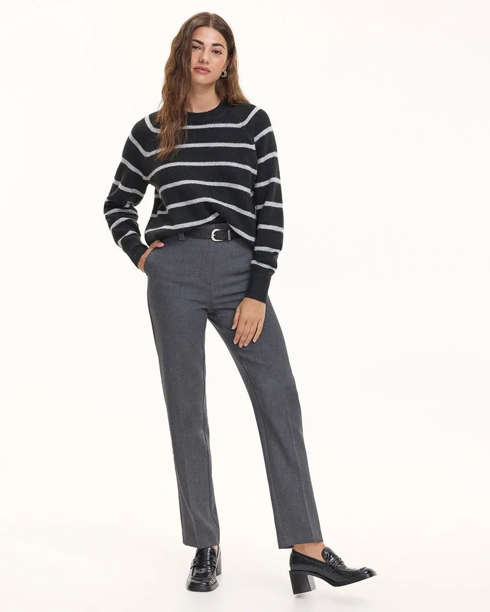 Straight-Leg High-Rise Pant - The Timeless sold by Reitmans product image thumbnail 3