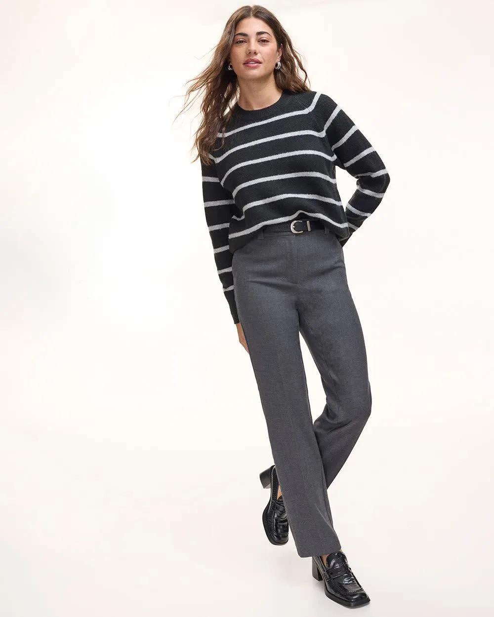 Straight-Leg High-Rise Pant - The Timeless sold by Reitmans product image thumbnail 4