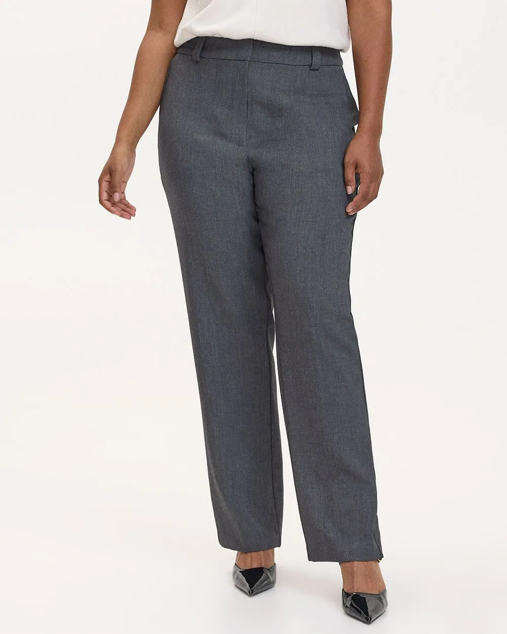 Straight-Leg High-Rise Pant - The Timeless - Curvy Fit sold by Reitmans