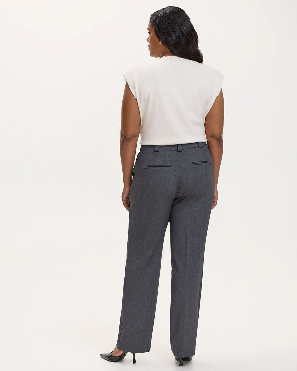 Straight-Leg High-Rise Pant - The Timeless - Curvy Fit sold by Reitmans product image thumbnail 2