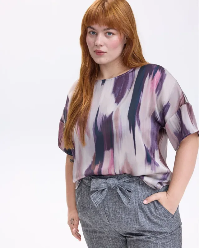 Short-Sleeve Crew-Neck T-Shirt Blouse sold by Reitmans