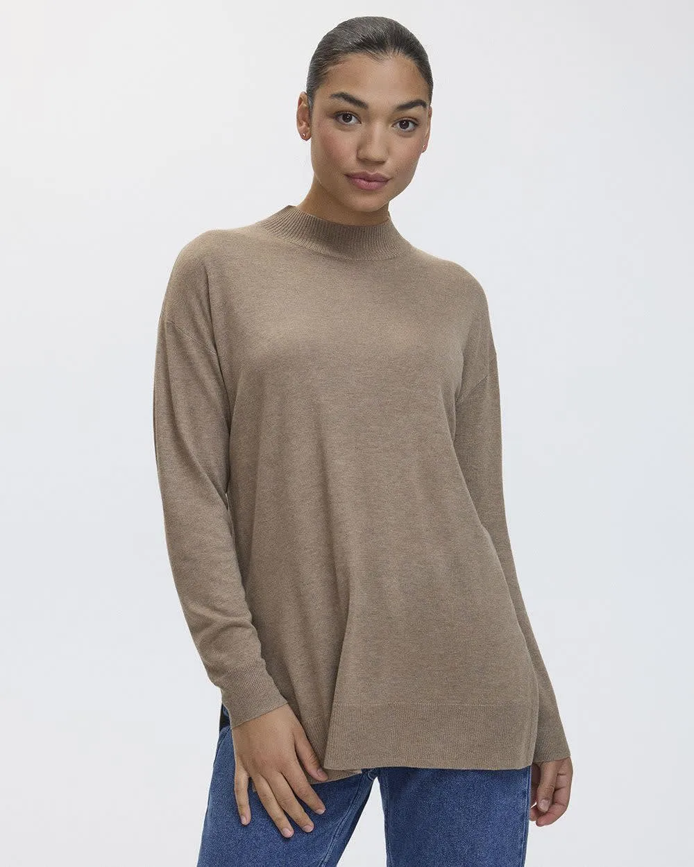 Long-Sleeve Mock-Neck Tunic sold by Reitmans product image thumbnail 3