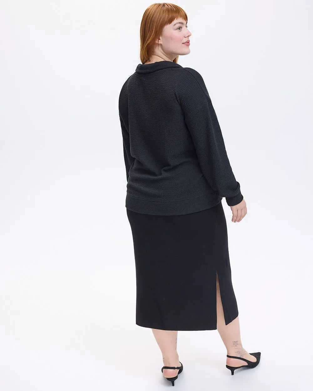 Long-Sleeve Half-Zip Top sold by Reitmans product image thumbnail 2
