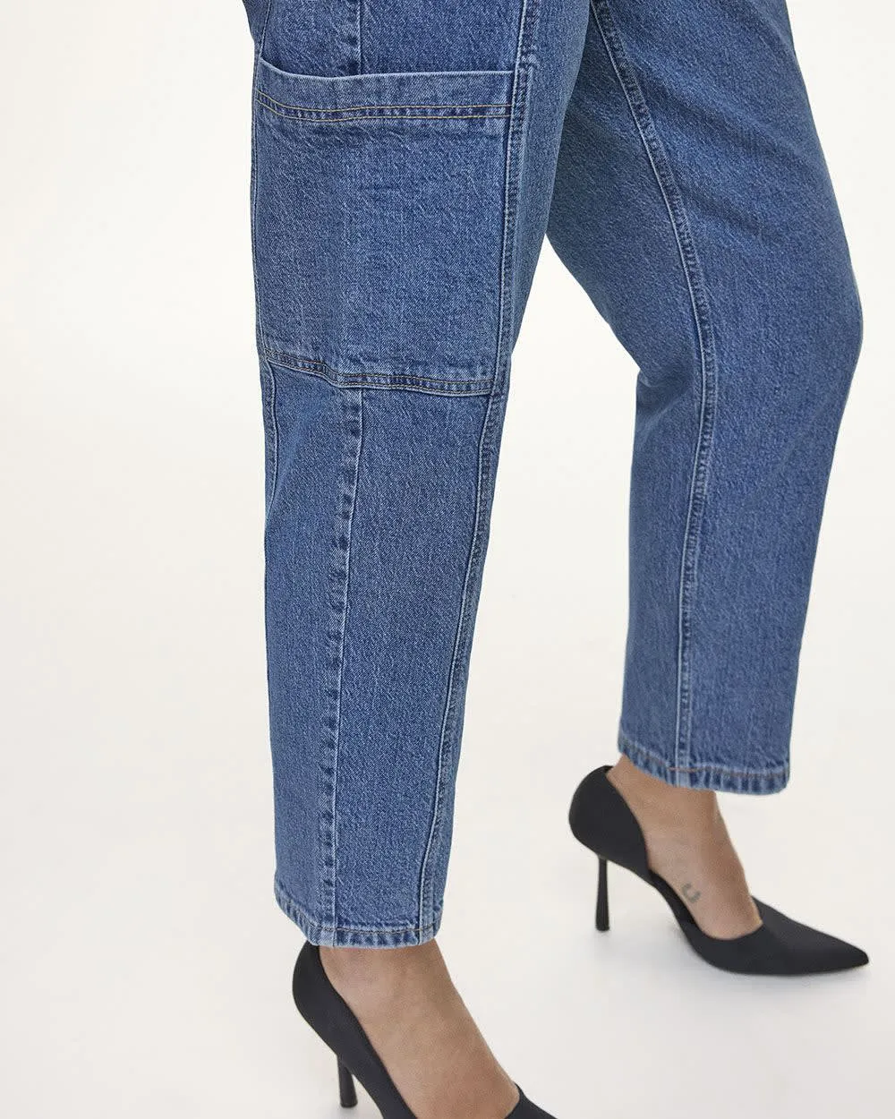 Tapered-Leg High-Rise Cargo Jean sold by Reitmans product image thumbnail 5
