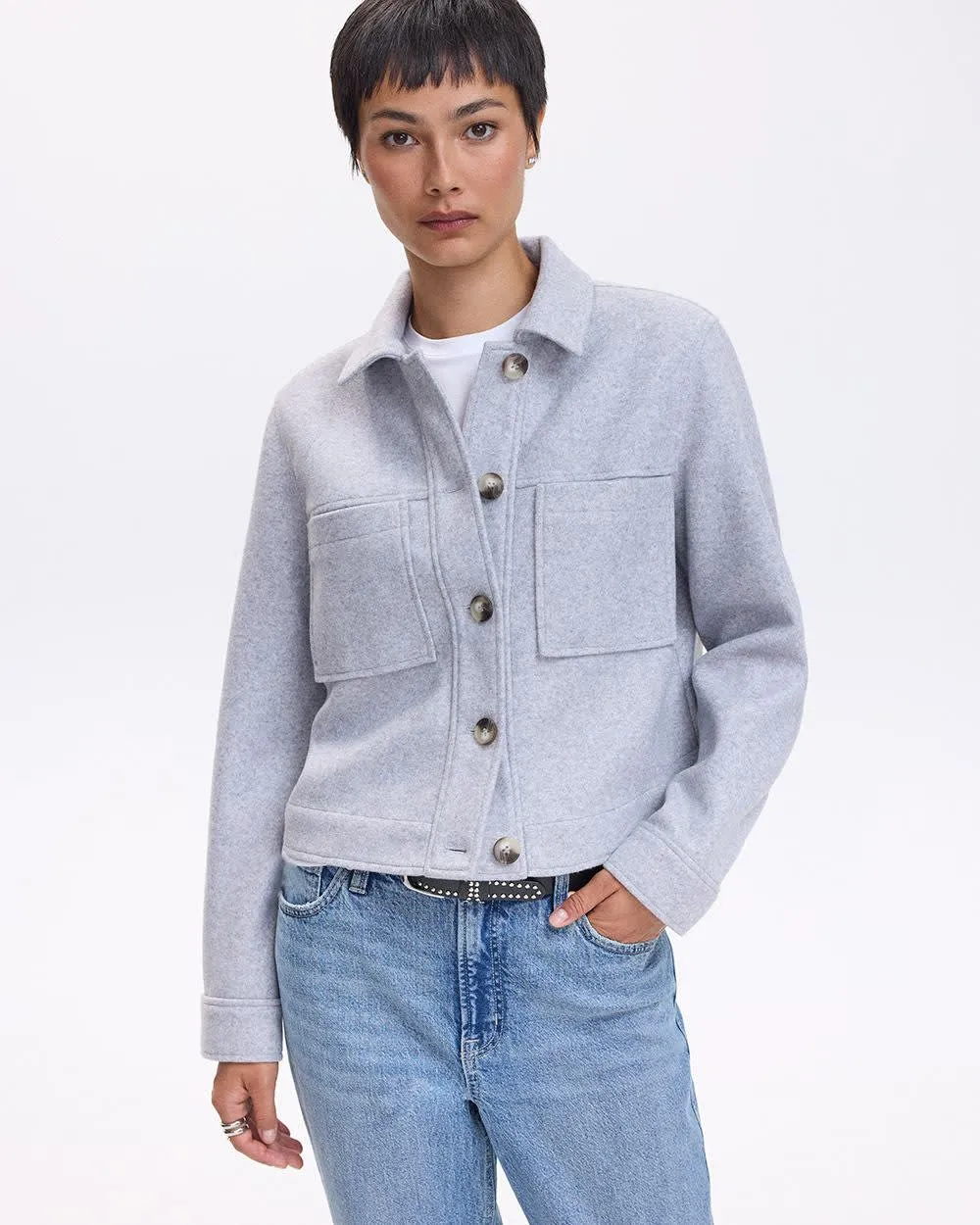 Short Shacket with Pockets sold by Reitmans