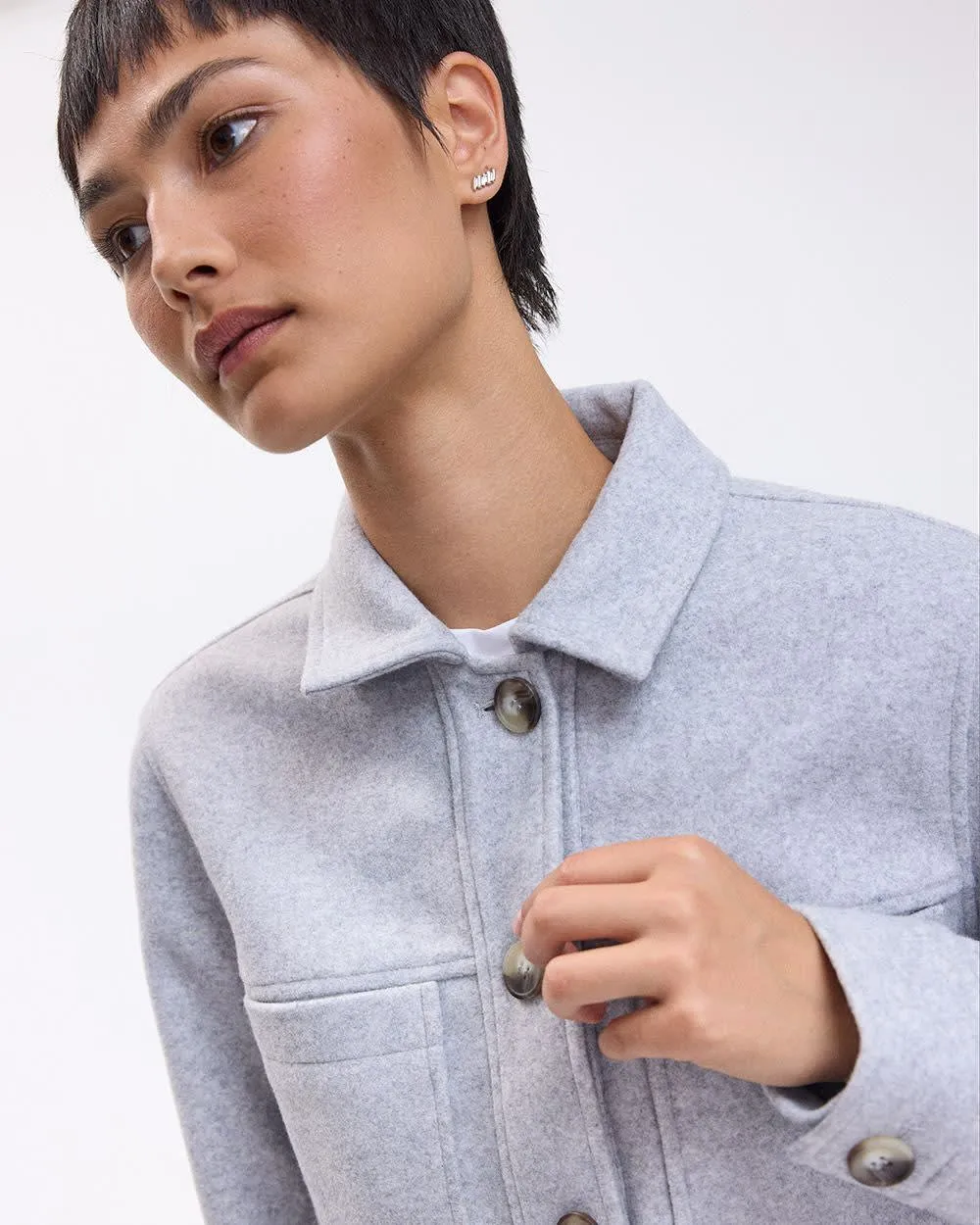 Short Shacket with Pockets sold by Reitmans product image thumbnail 4