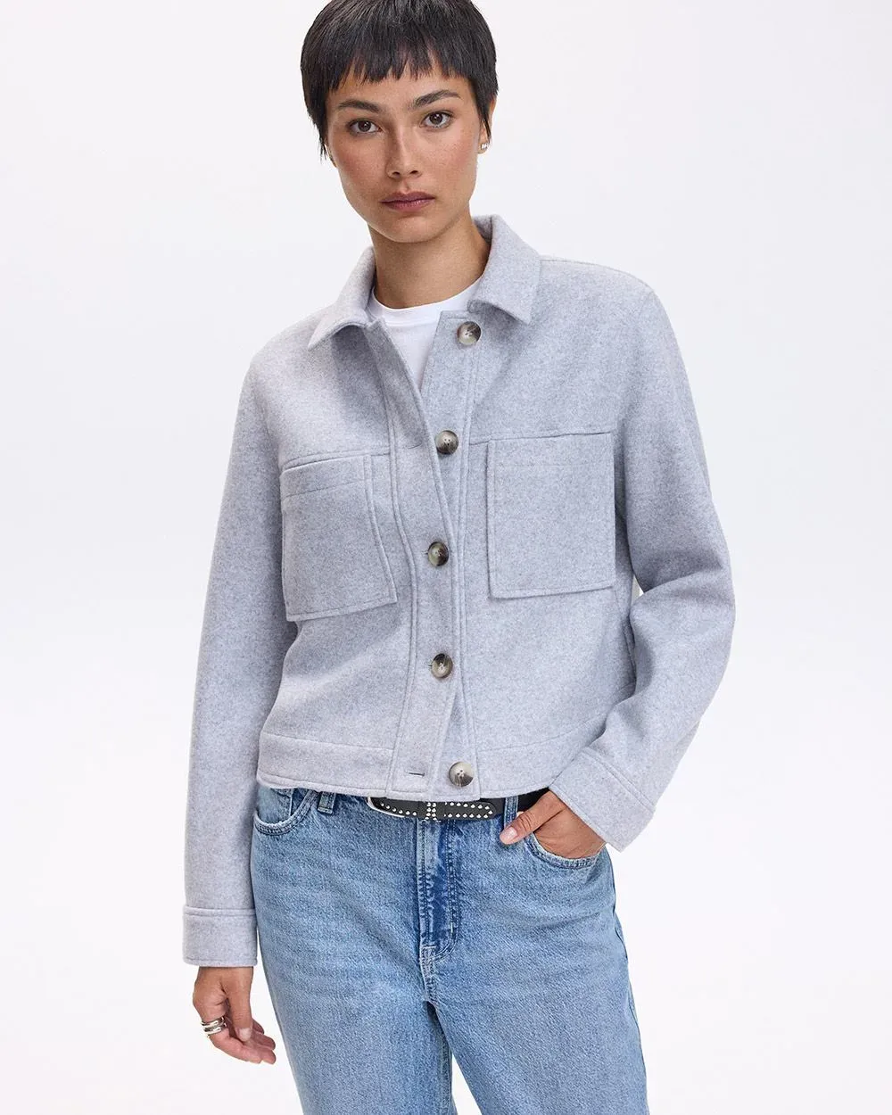 Short Shacket with Pockets sold by Reitmans product image thumbnail 5