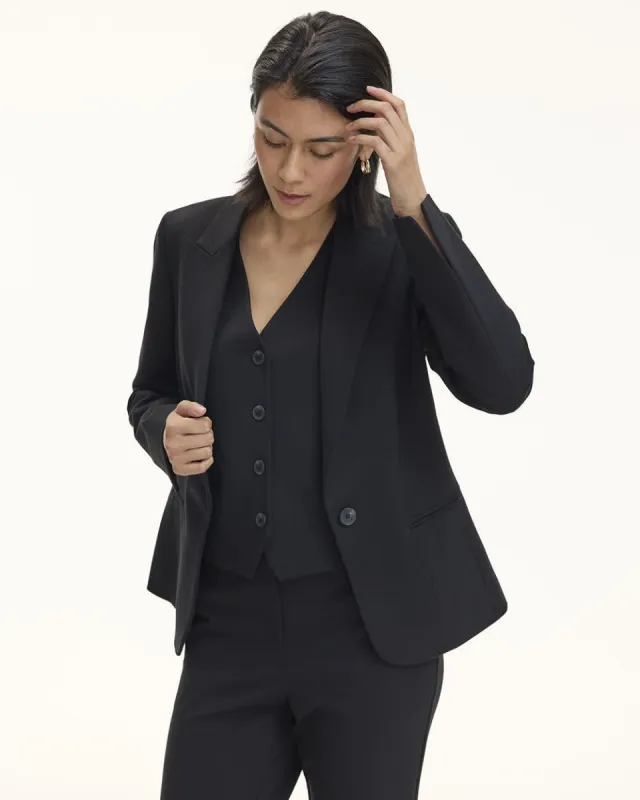 Fitted One-Button Blazer - The Modern Stretch (R) sold by Reitmans