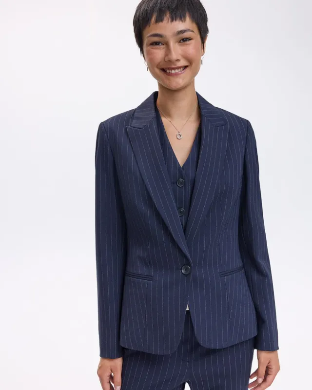 Fitted One-Button Blazer - The Modern Stretch (R) sold by Reitmans