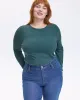 Long-Sleeve Crew-Neck Ribbed Top sold by Reitmans