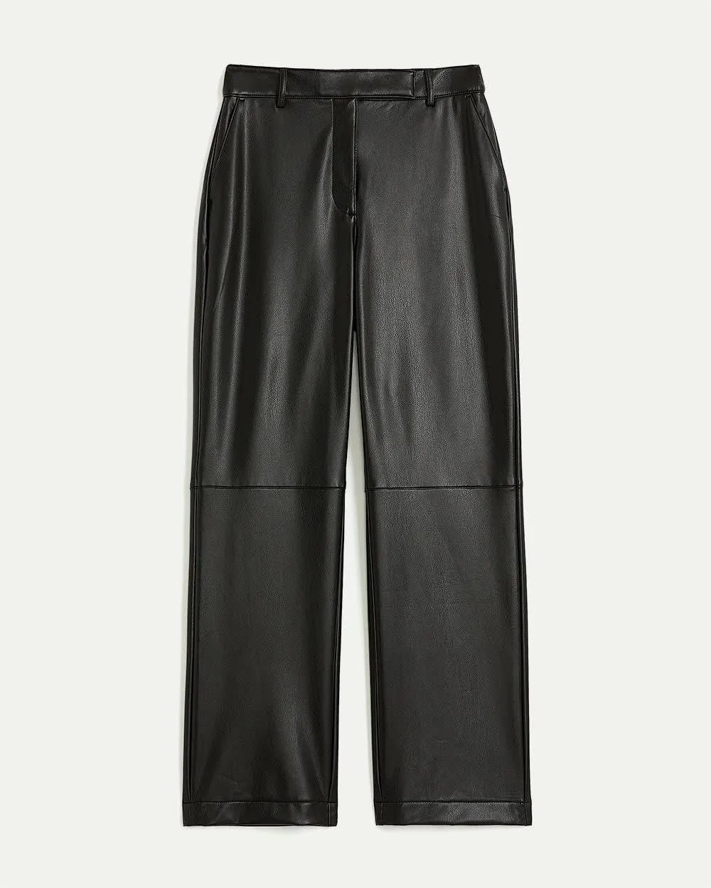 Straight-Leg High-Rise Faux Leather Pant - Curvy Fit sold by Reitmans