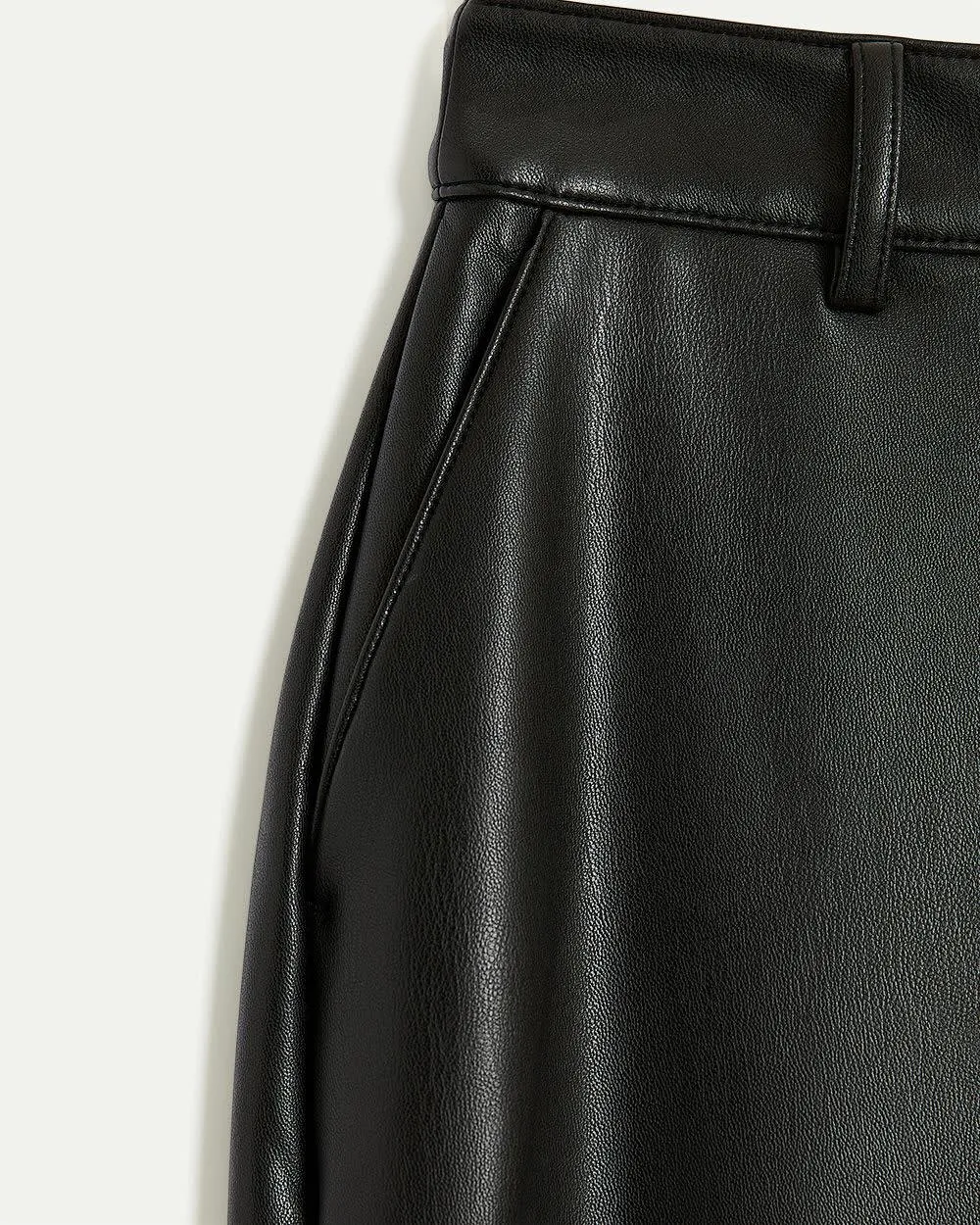 Straight-Leg High-Rise Faux Leather Pant - Curvy Fit sold by Reitmans product image thumbnail 3