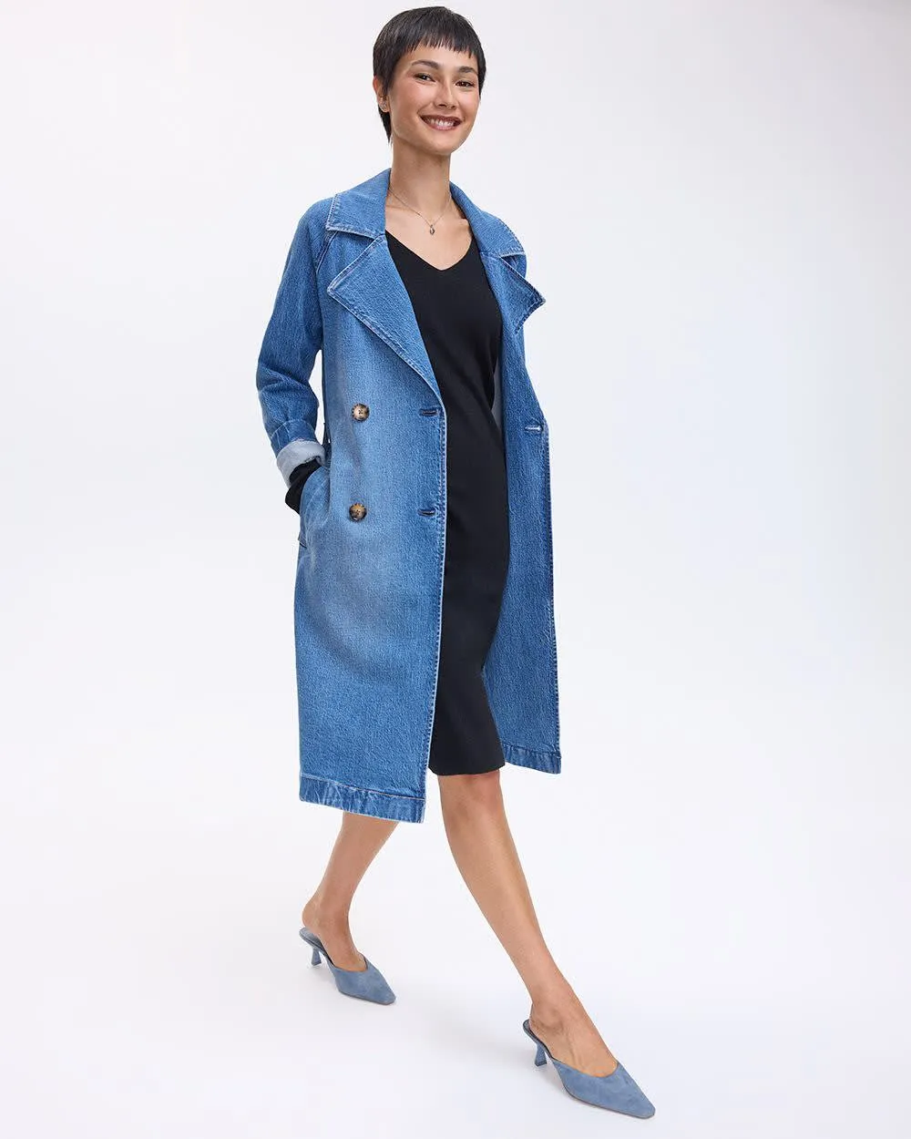 Denim Trench Coat sold by Reitmans