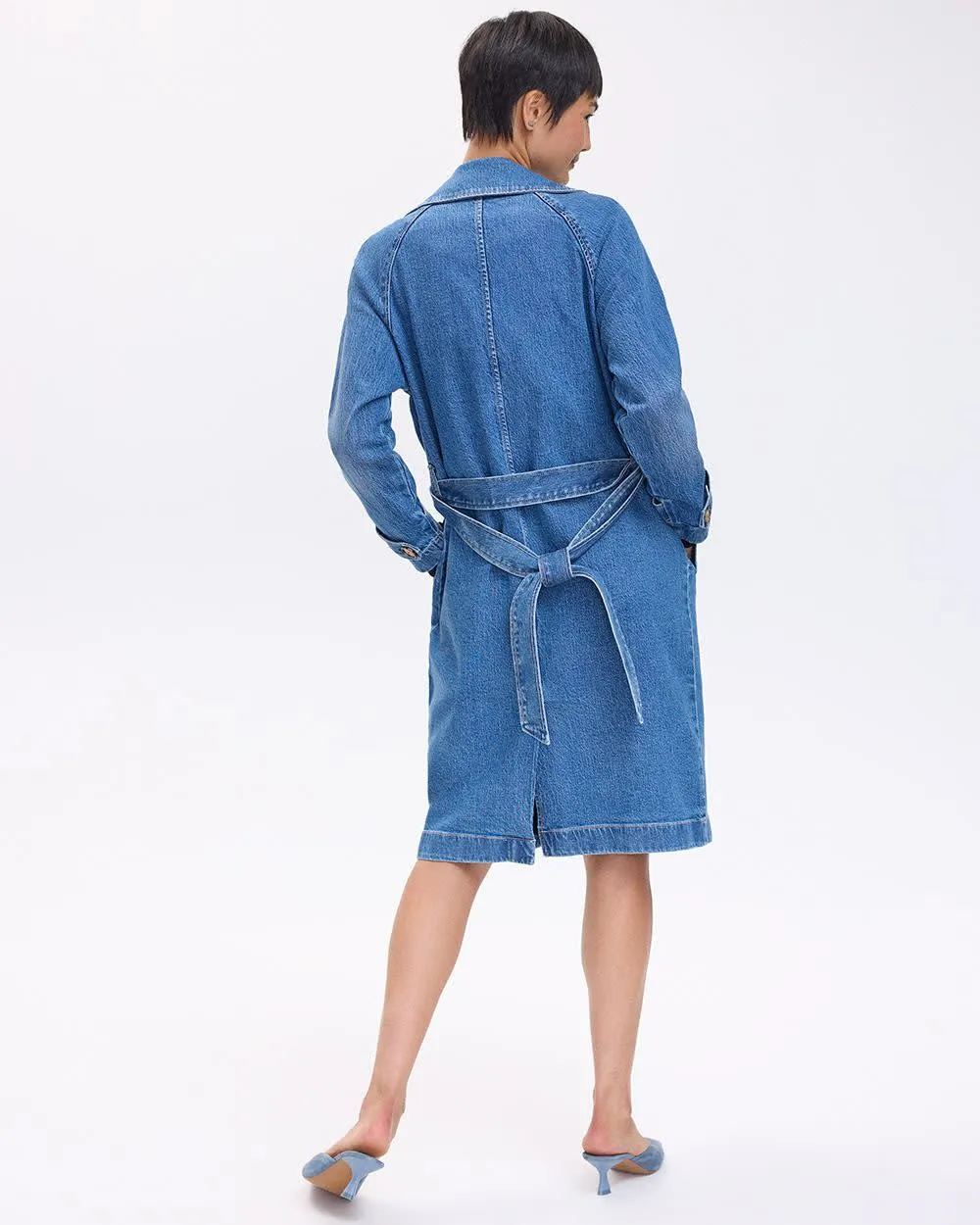 Denim Trench Coat sold by Reitmans product image thumbnail 2