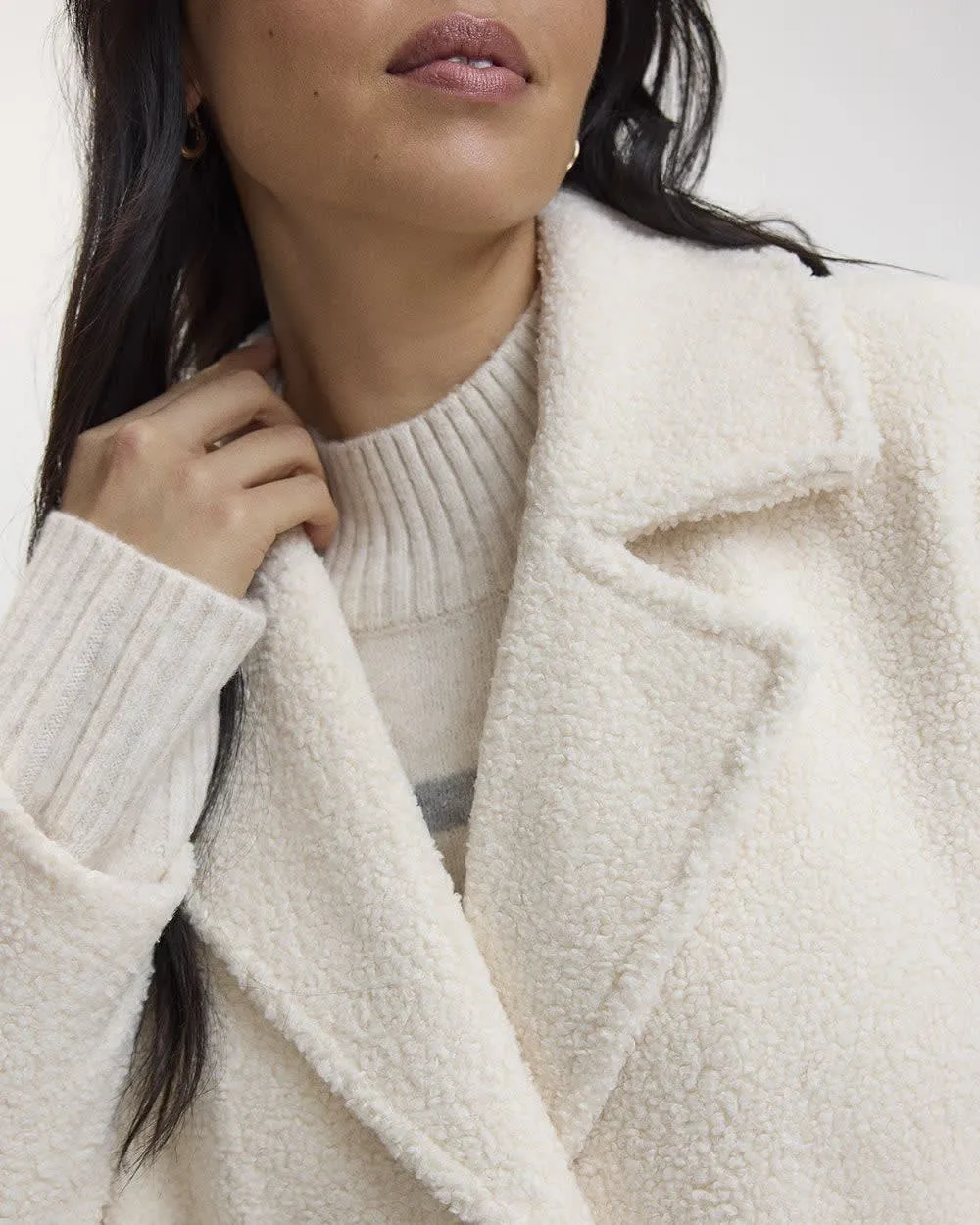 Sherpa Coat with Button Closure sold by Reitmans product image thumbnail 4