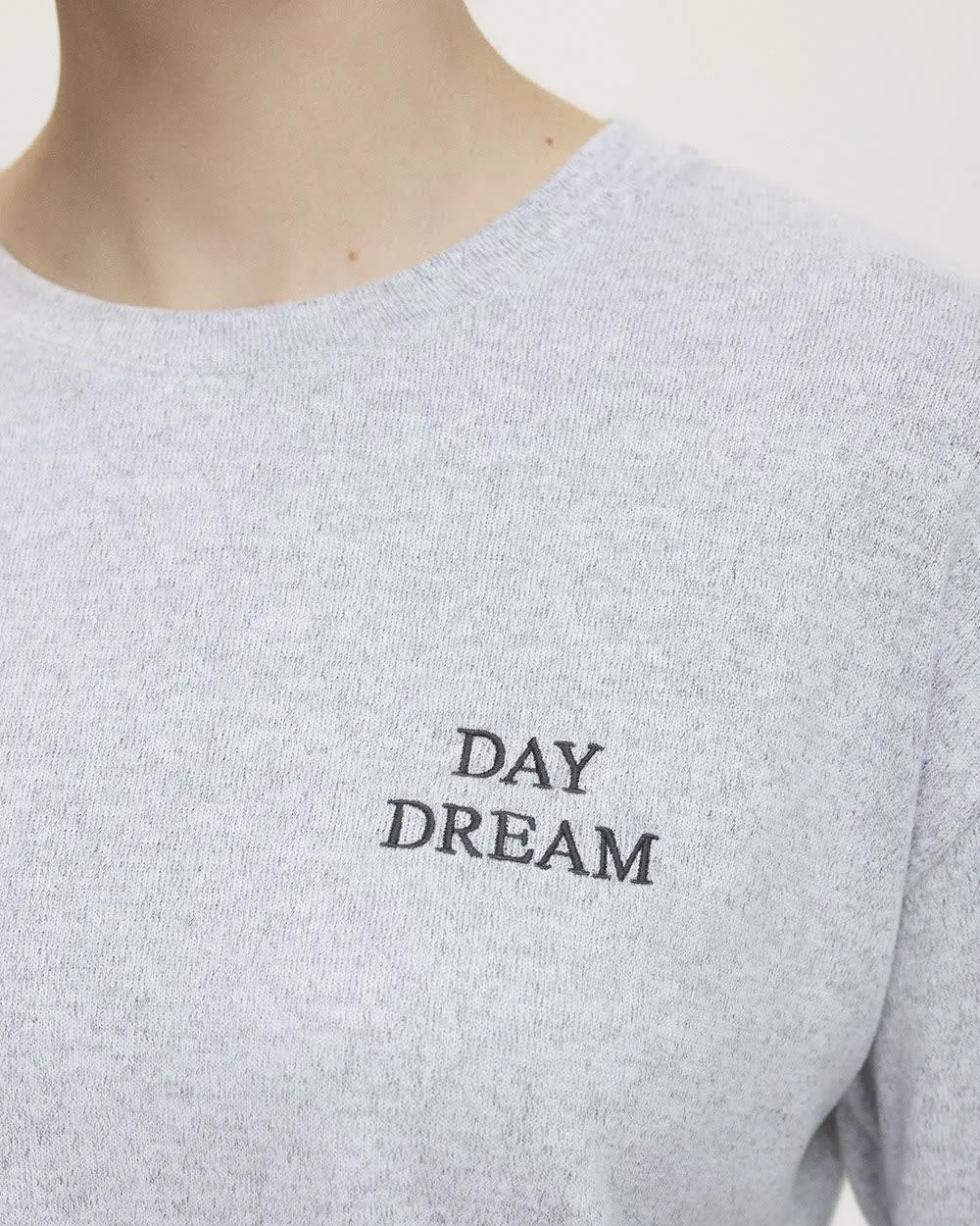 Long-Sleeve Crew-Neck Brushed Snit Pyjama Top - R Line sold by Reitmans product image thumbnail 4