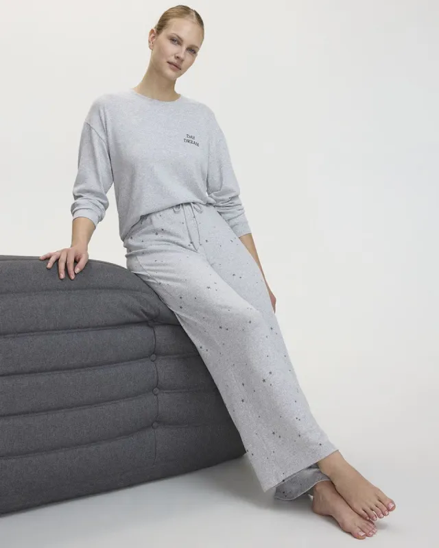 Wide-Leg Brushed Snit Pyjama Pant - R Line sold by Reitmans